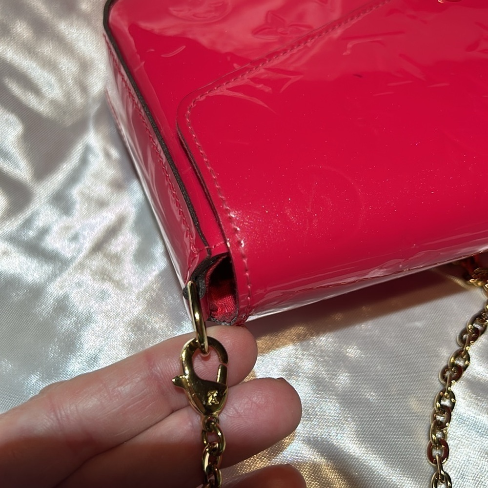 Louis Vuitton Felicie Pochette Rare Pink. Flaw - Picture 6 of 17